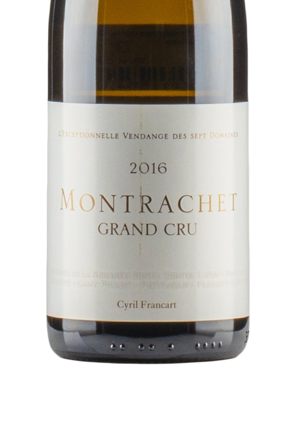 Montrachet L`Exceptionnelle Vendange des Sept Domaines 2016 NFT