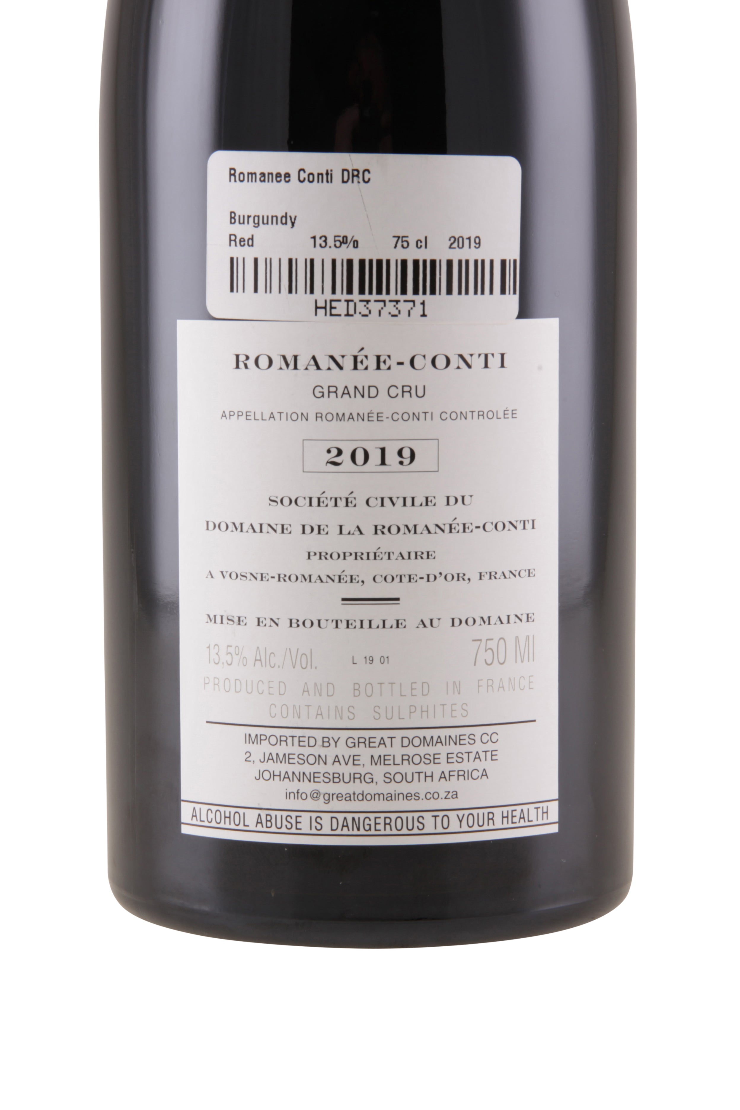 Romanee Conti DRC 2019 NFT