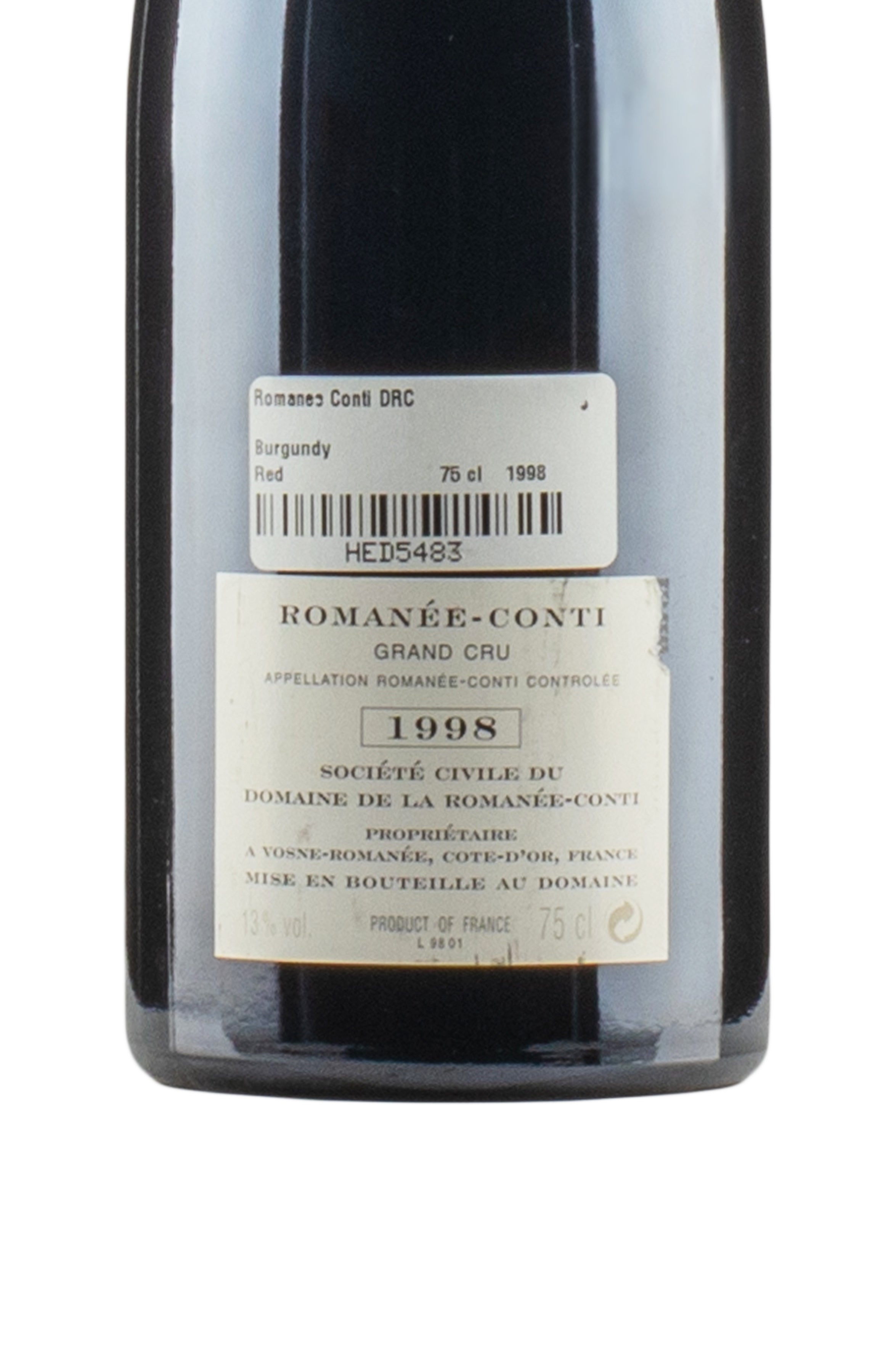 Romanee Conti DRC 1998 NFT