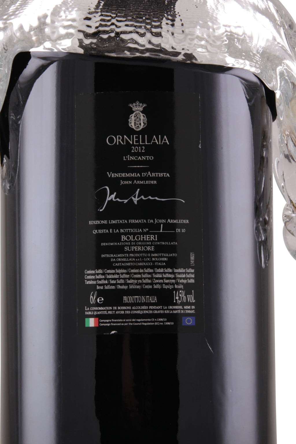 Ornellaia Vendemmia d`Artista John Armleder (Bottle 1) 2012 NFT