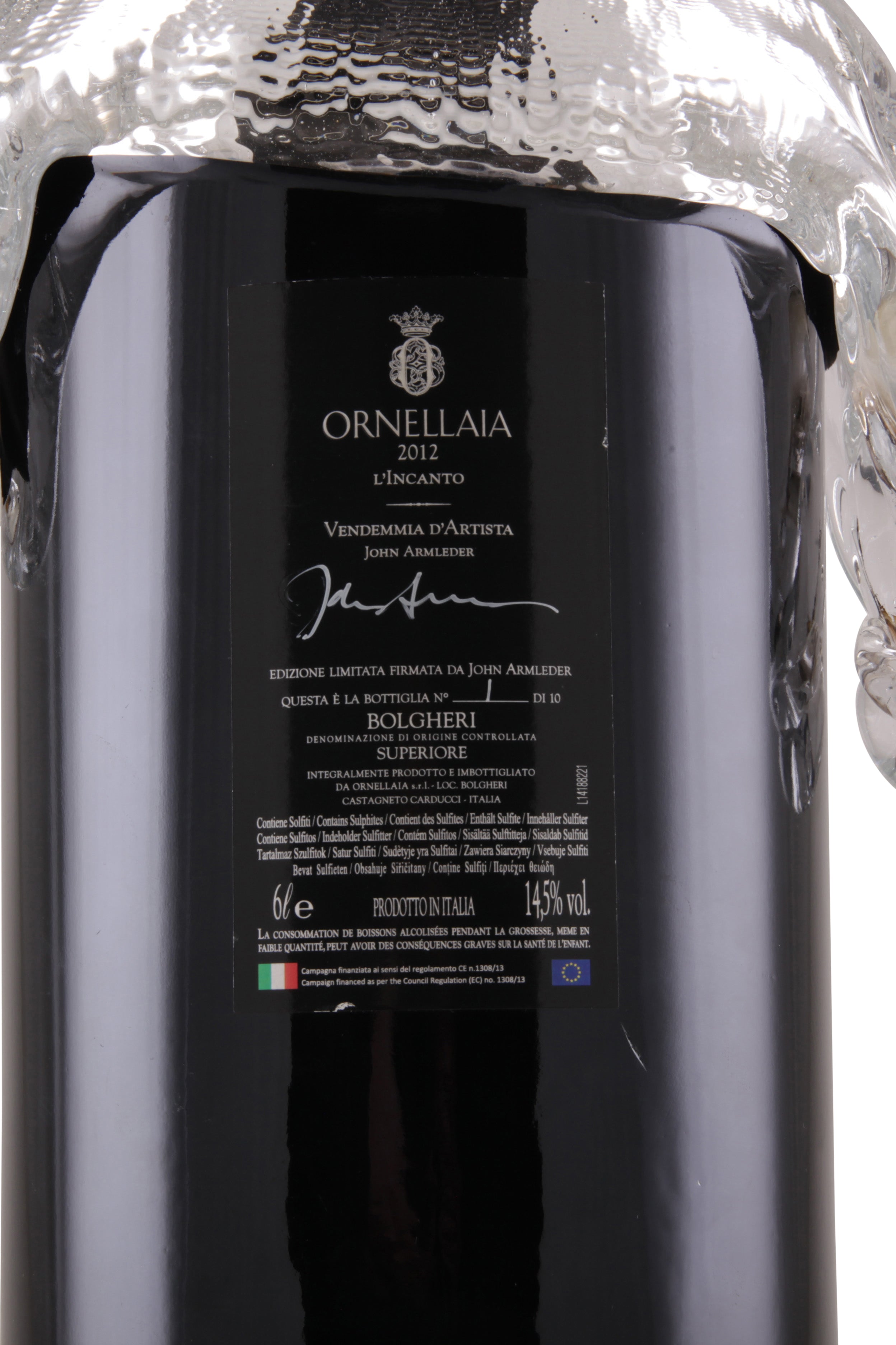 Ornellaia Vendemmia d`Artista John Armleder (Bottle 1) 2012 NFT