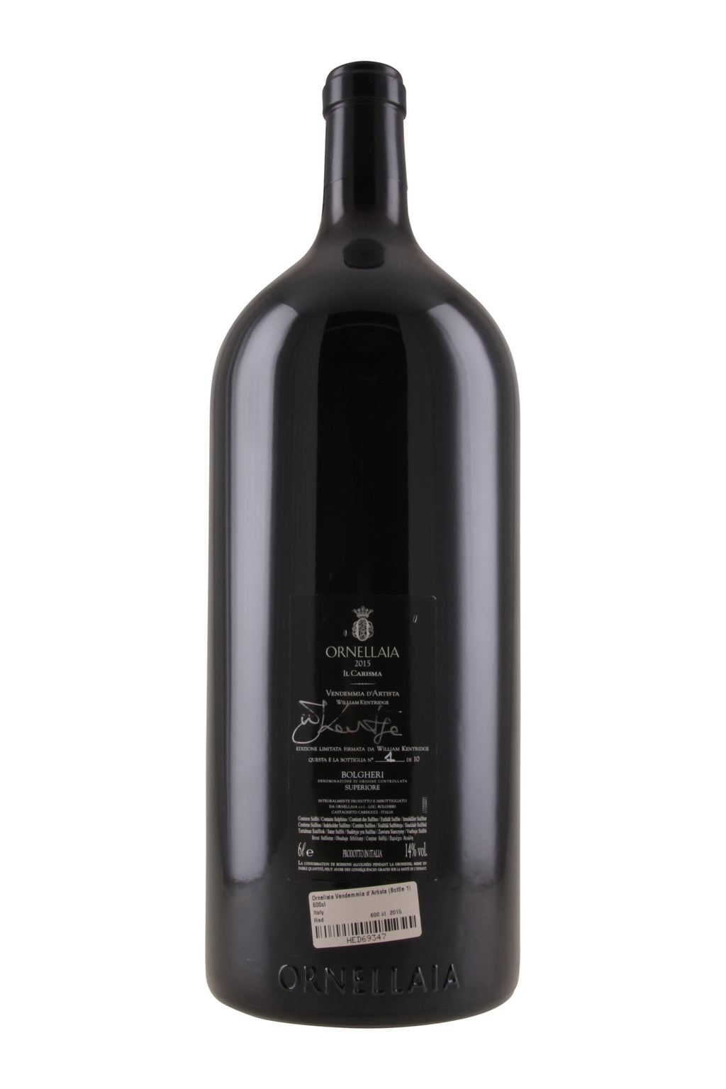 Ornellaia Vendemmia d'Artista William Kentridge Bottle 1 2015 NFT