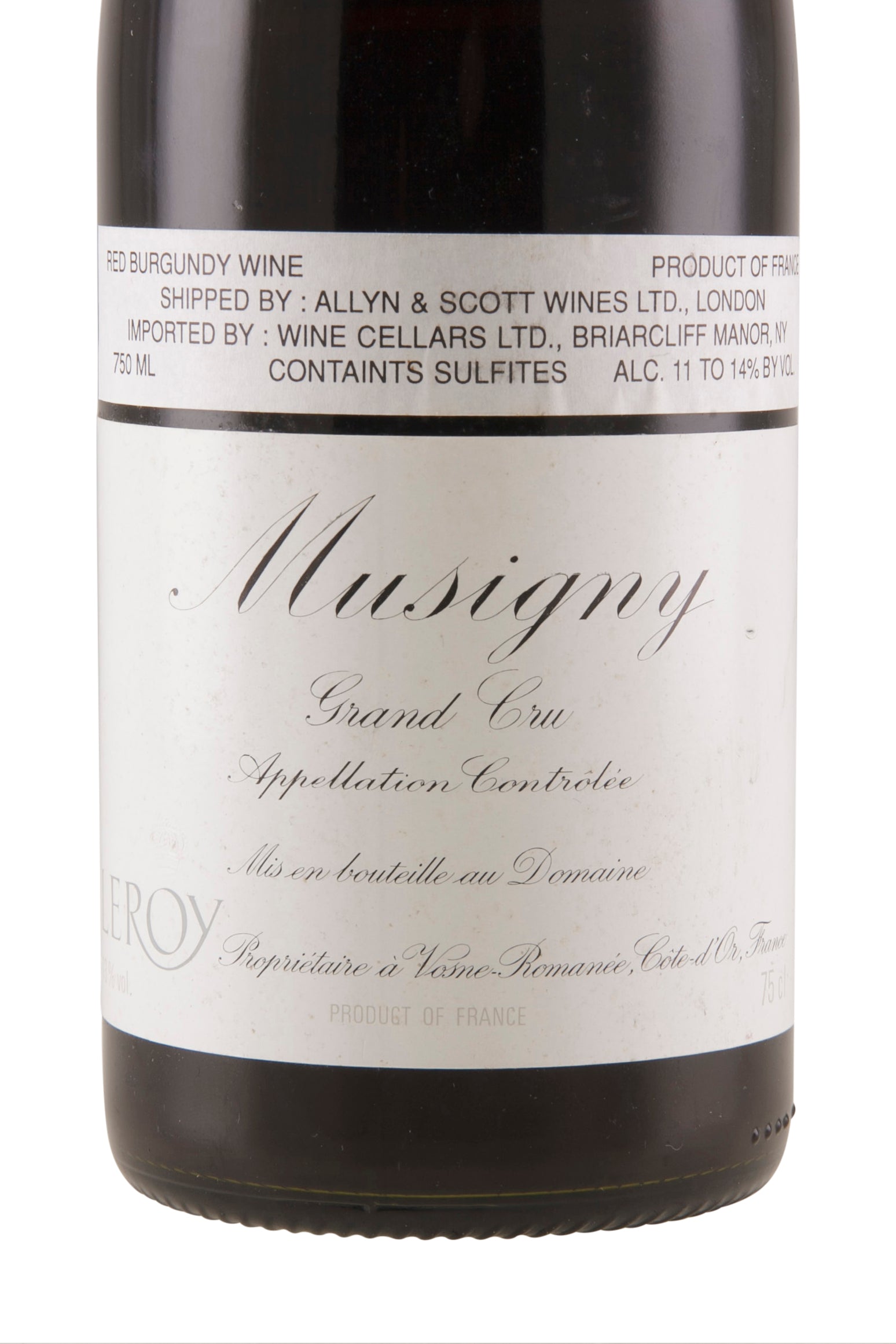 Musigny Domaine Leroy 1998 NFT