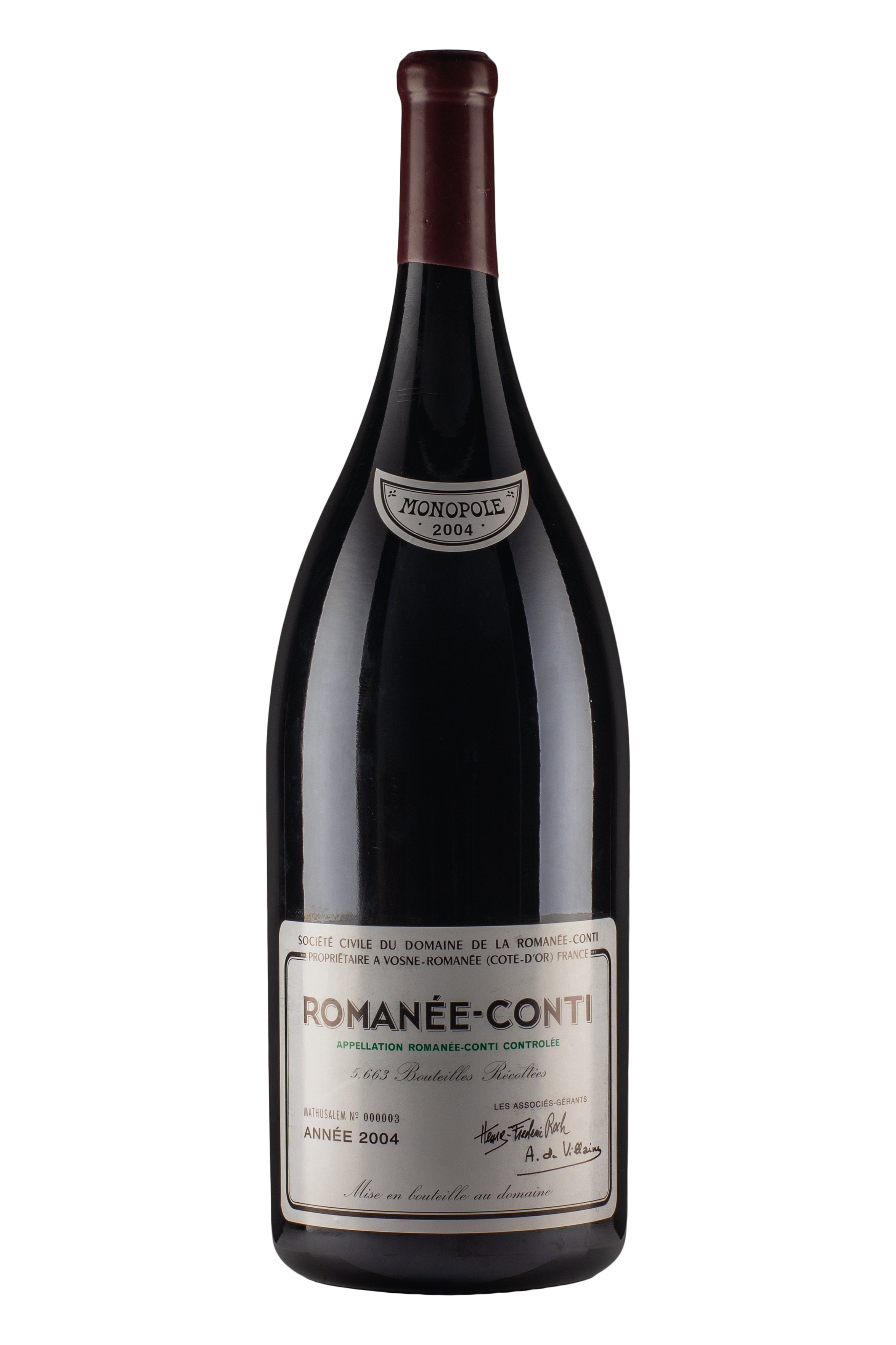 Romanee Conti DRC 600cl 2004 NFT
