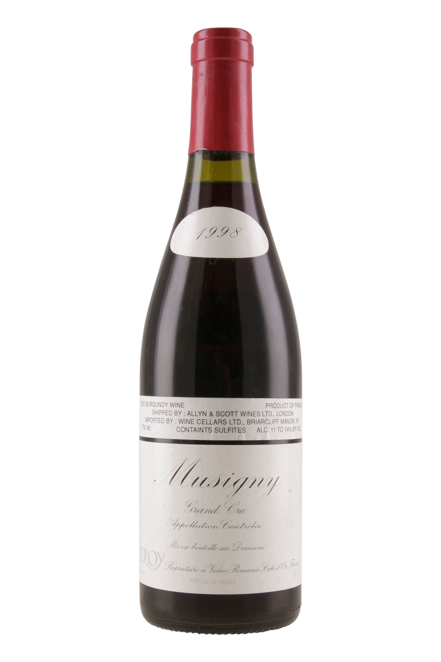 Musigny Domaine Leroy 1998 NFT