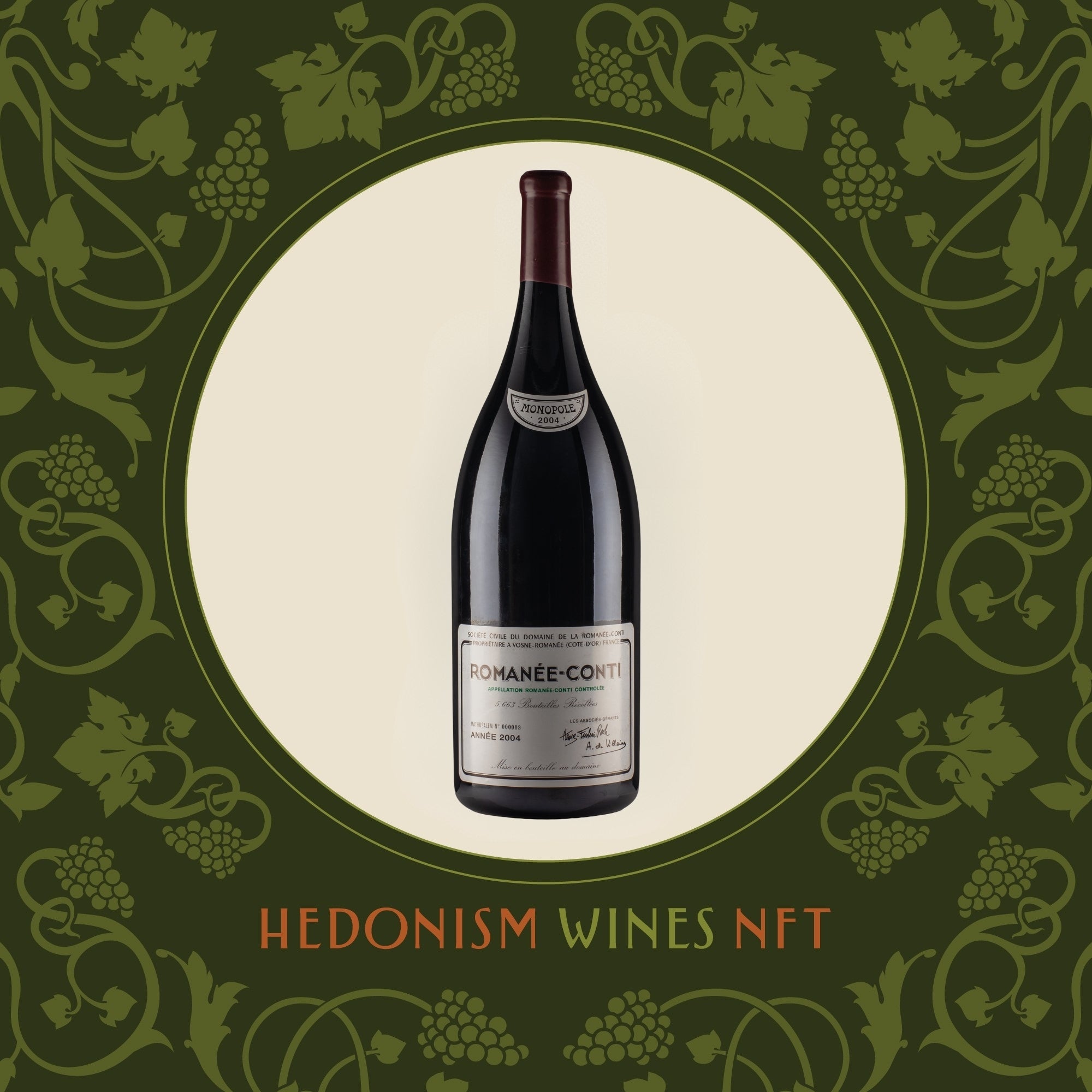 Romanee Conti DRC 600cl 2004 NFT