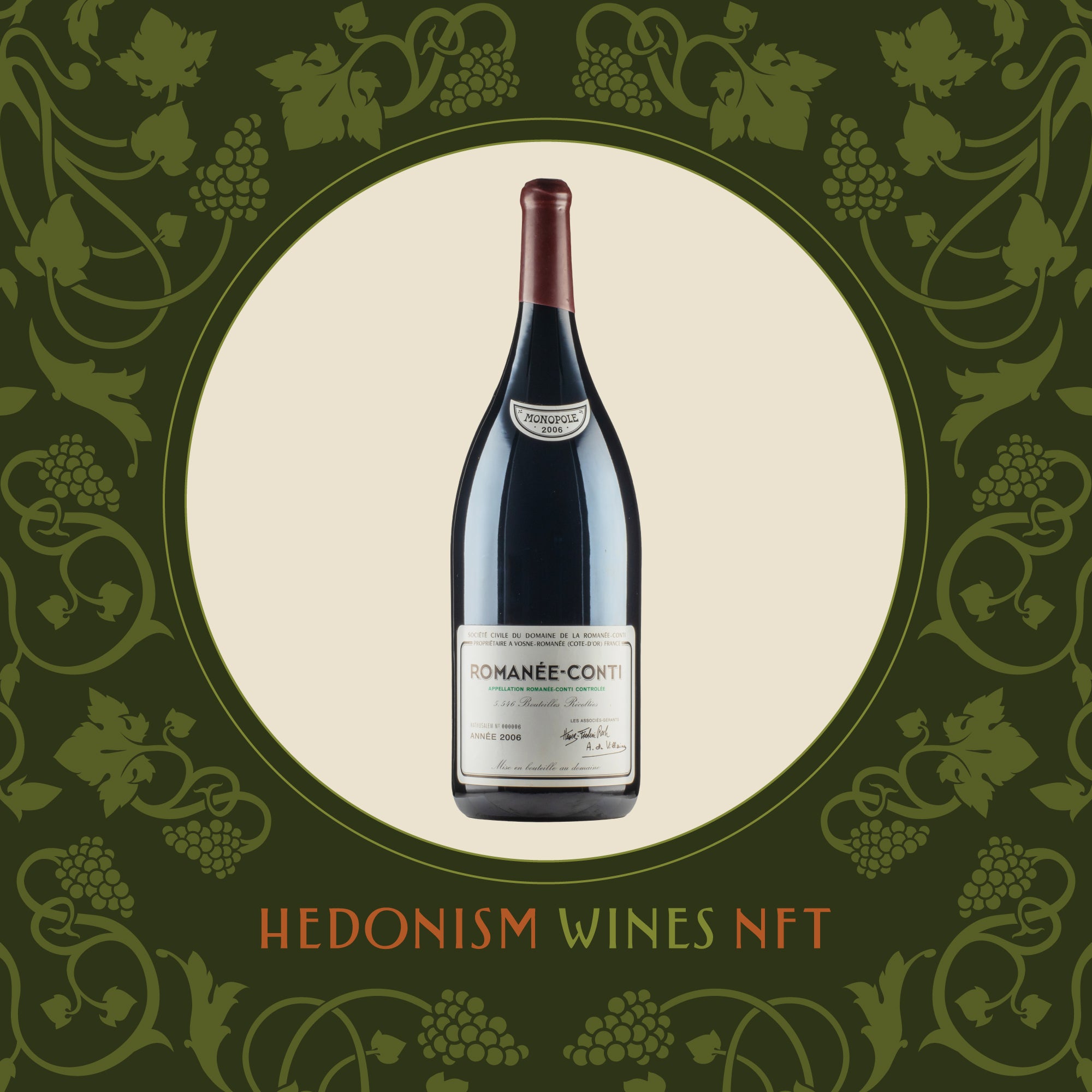 Romanee Conti DRC 600cl 2006 NFT