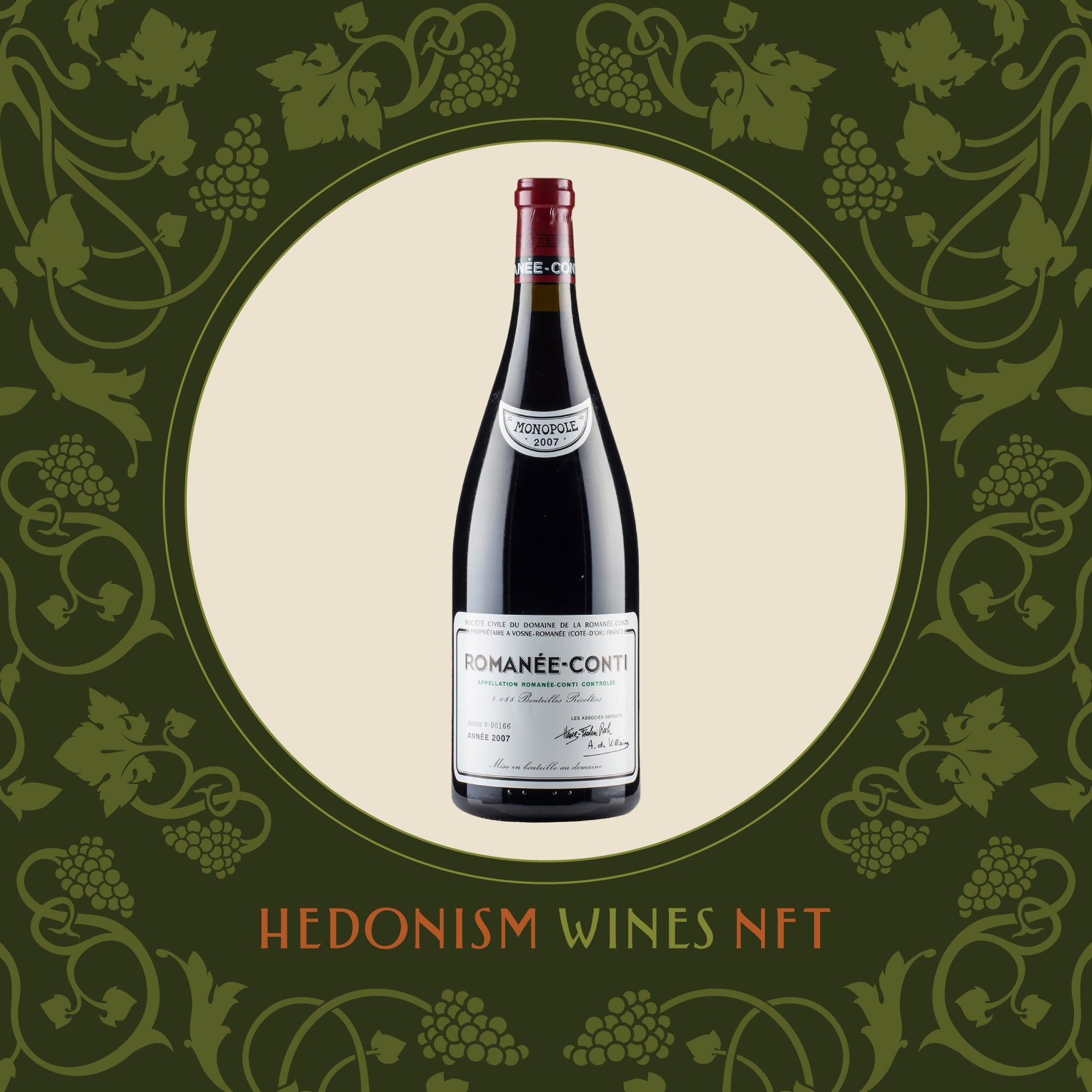 Romanee Conti DRC Magnum 2007 NFT