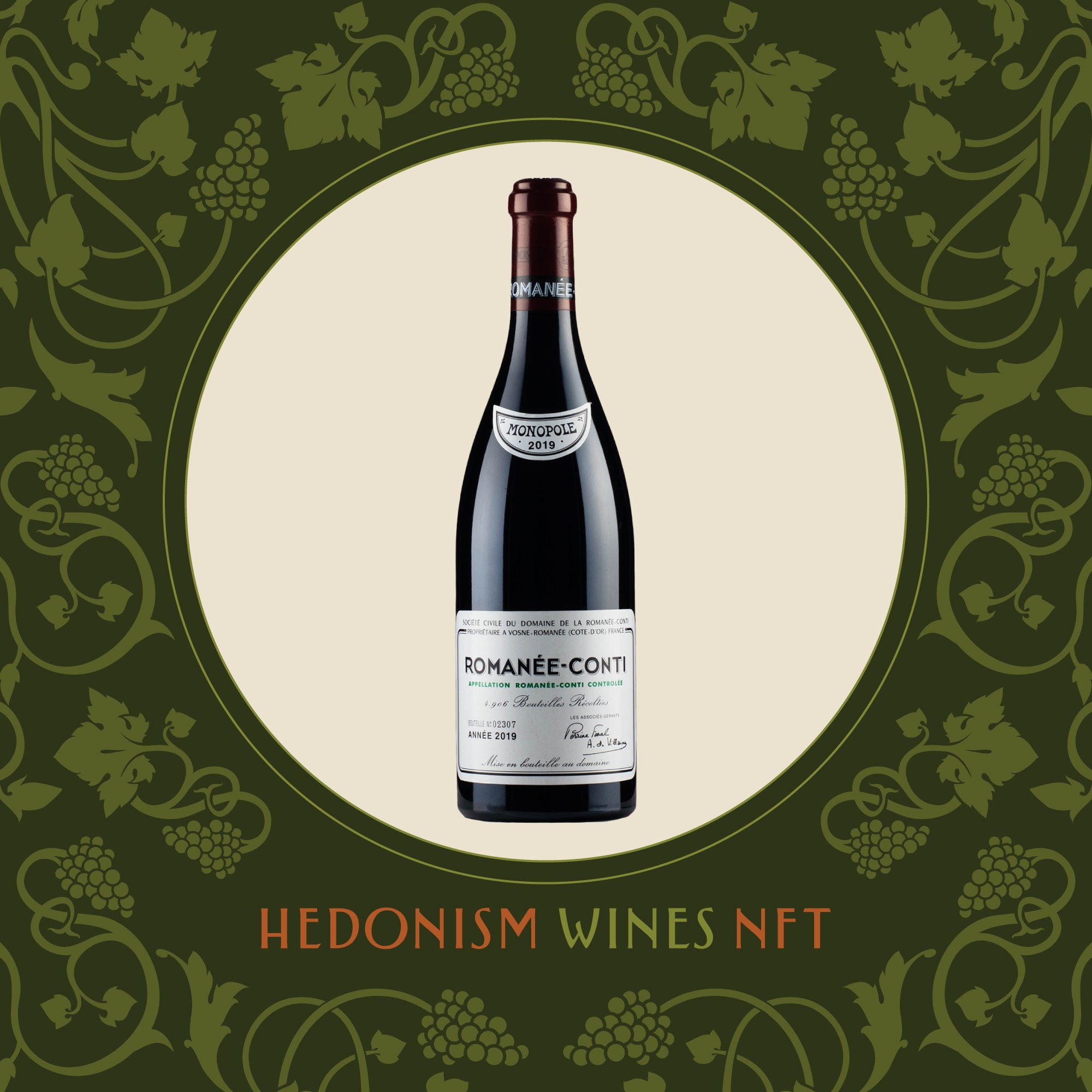 Romanee Conti DRC 2019 NFT